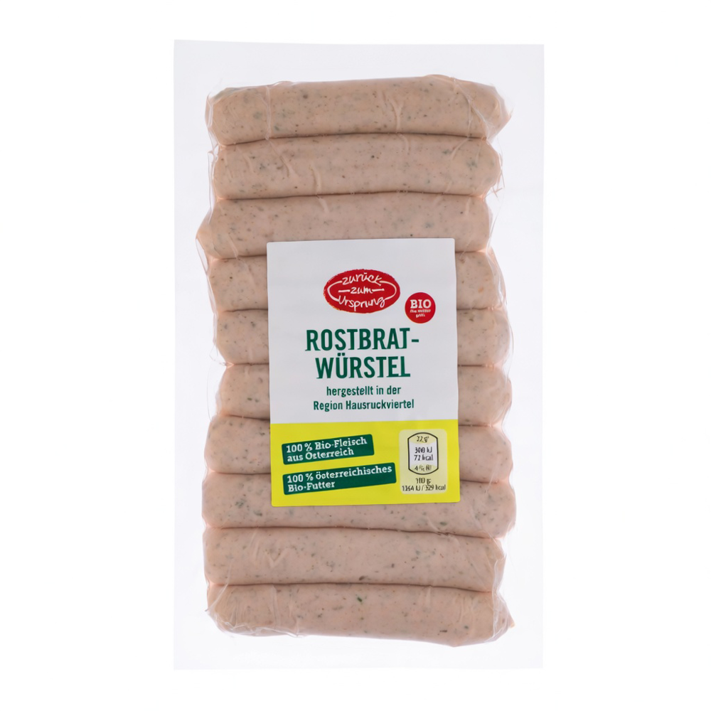 Zurück zum Ursprung Rostbratwuerstel Bio