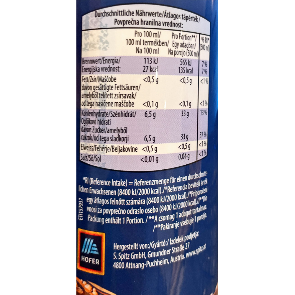 ROKSH Softdrinks Eistee Zitrone 0,5l