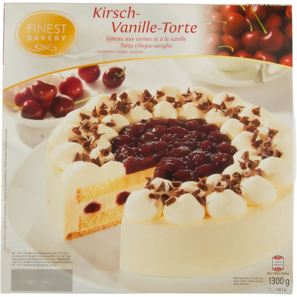 ROKSH Desserts, Backwaren &amp; Eis Premium Torte, Kirsch-Vanille