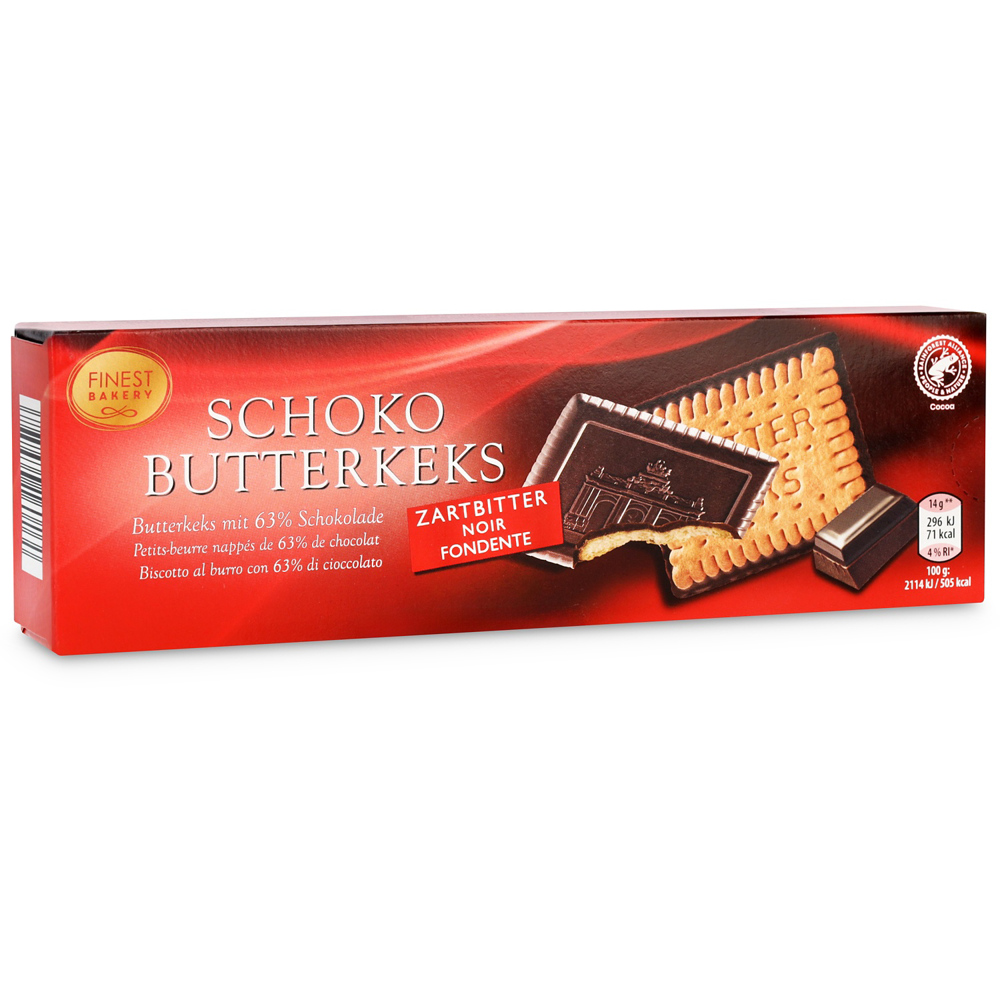 FINEST BAKERY Butterkeks Zartbitter Schoko