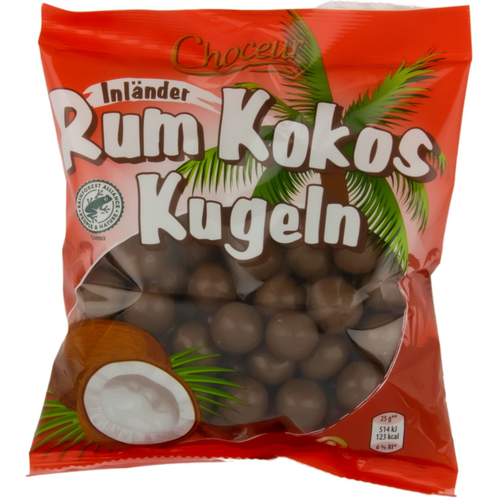 ROKSH Schokoriegel &amp; Co CHOCEUR Rum Kokos Kugeln 300g