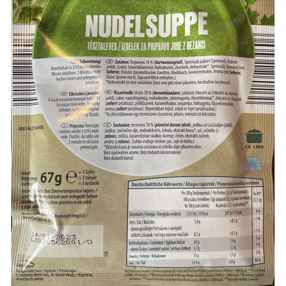 Roksh Fertiggerichte Suppen Le Gusto Suppe Mit Nudeln G