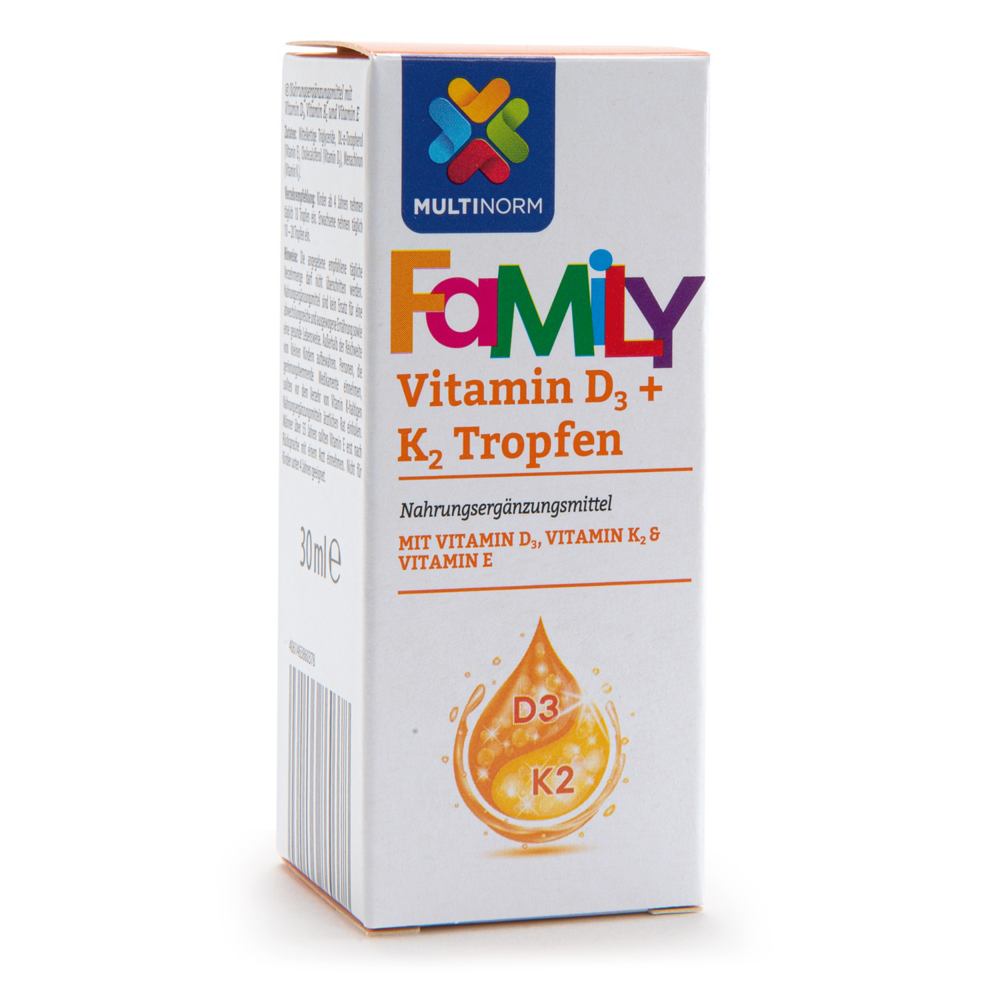 ROKSH Hausapotheke & Sportnahrung MULTINORM Vitamin D3+K2 Tropfen 30ml