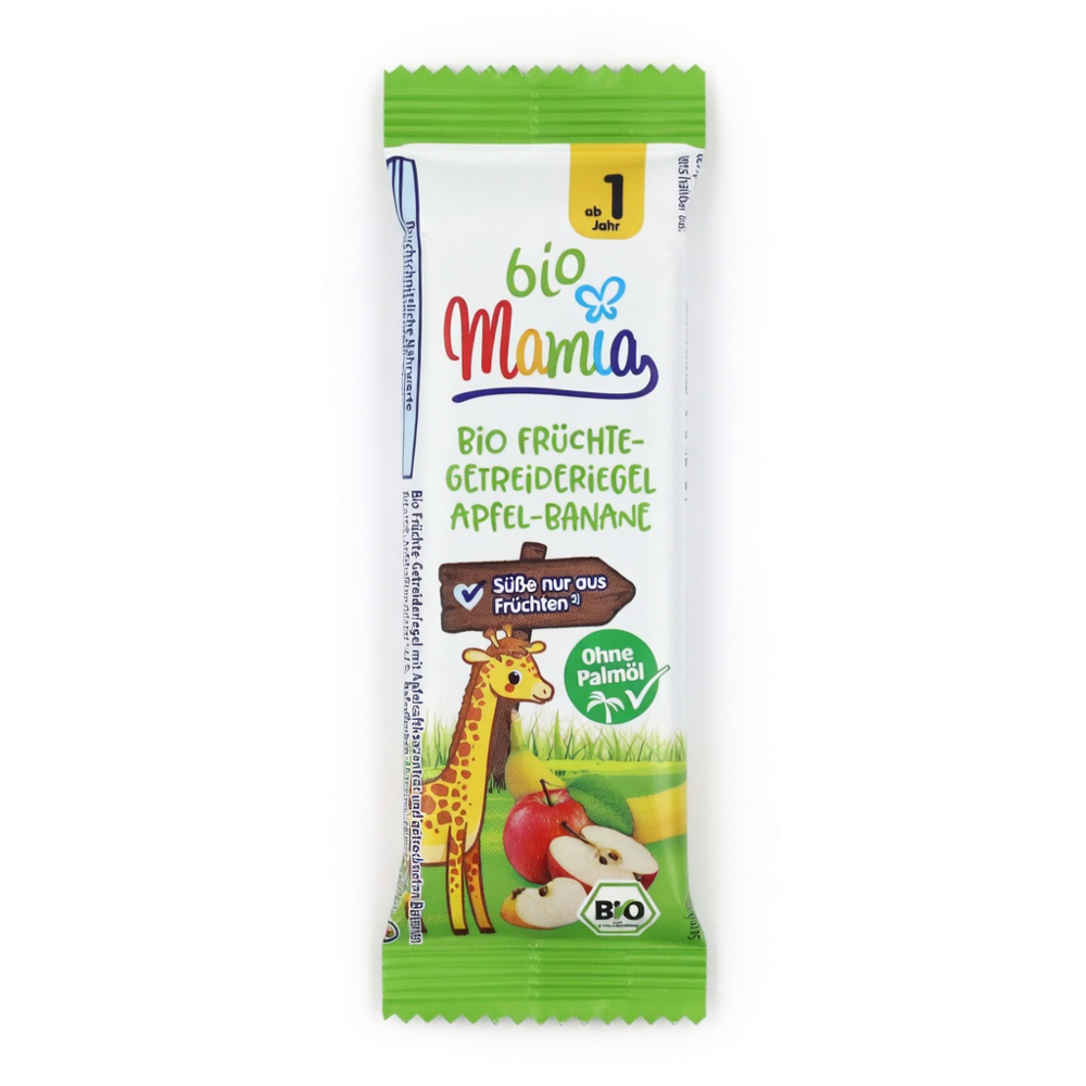 MAMIA Fruechteriegel Apfel Banane Bio