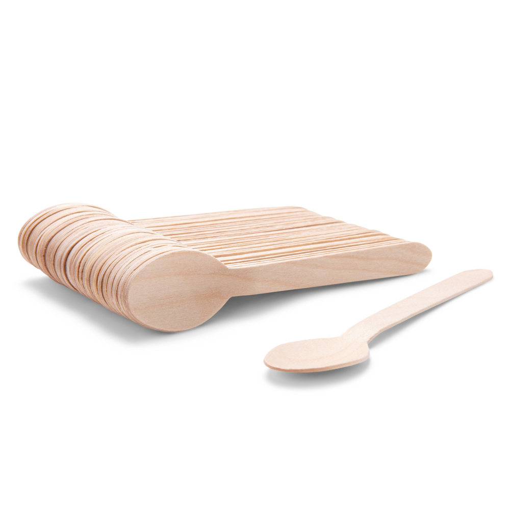 BBQ Einwegartikel, Holzlöffel 50 Stück
