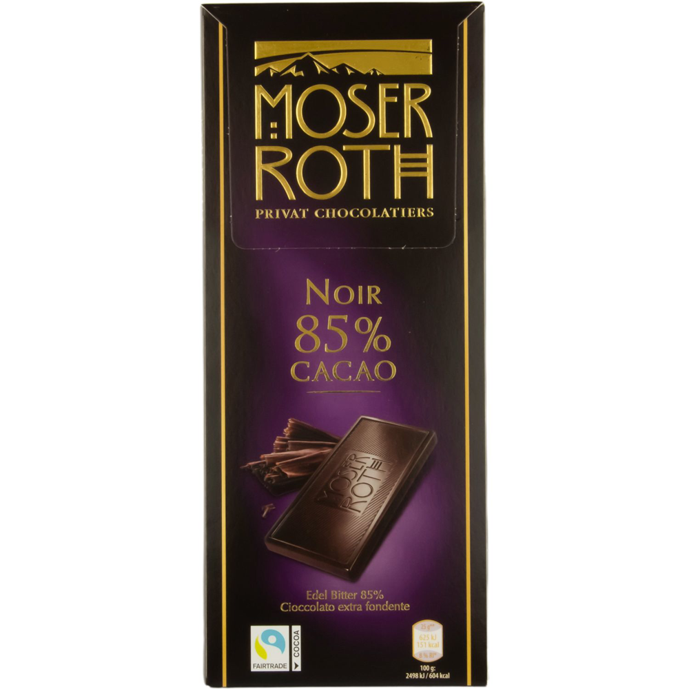 Moser Roth Edelbitter-Schokolade 125 G Packung – WEVBZ