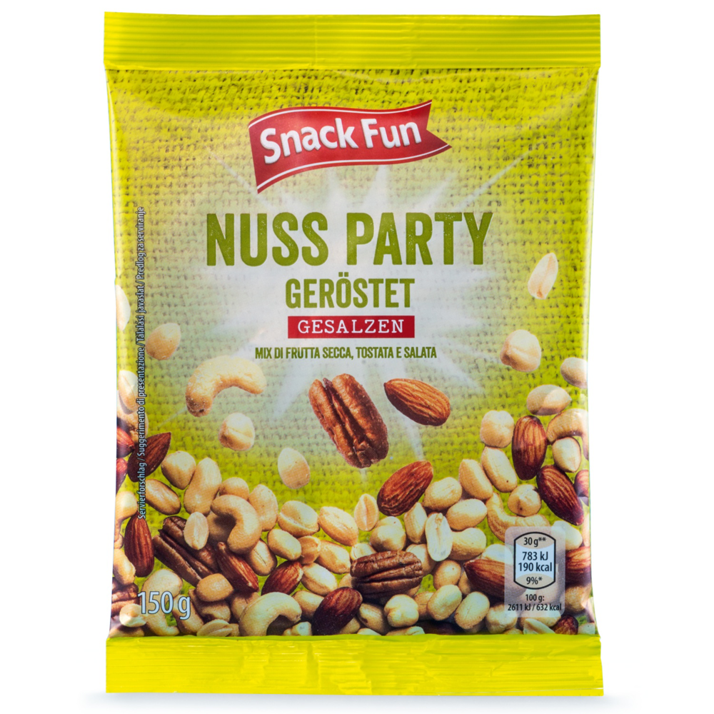 ROKSH Nüsse SNACK FUN Nussmischung geröstet gesalzen 150g