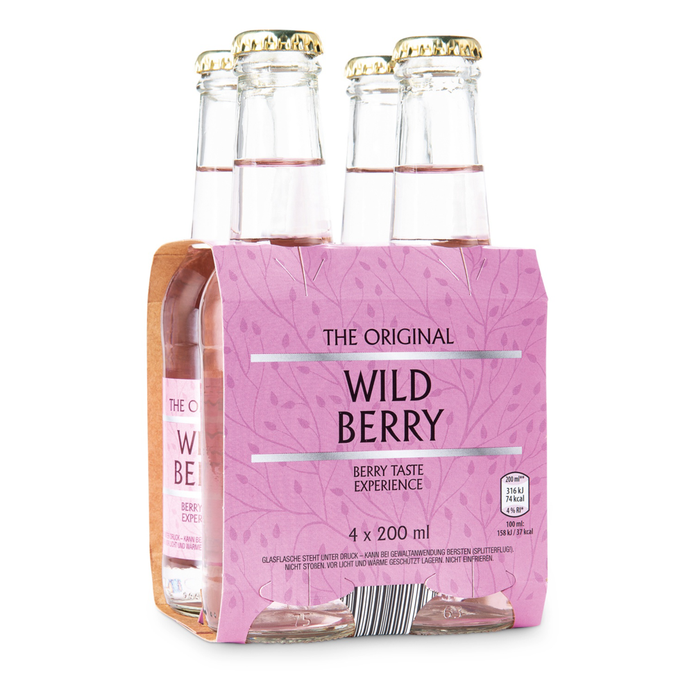 SPITZ Wild Berry Bitter Lemon 4x200ml