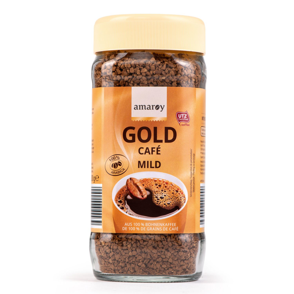 ROKSH Kaffee, Kakao &amp; Co AMAROY Instant Kaffee Gold mild 200g