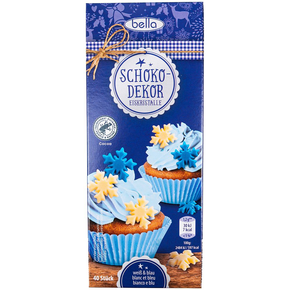 ROKSH Mehl &amp; Backwaren BELLA Schokodekor Eiskristalle 46g