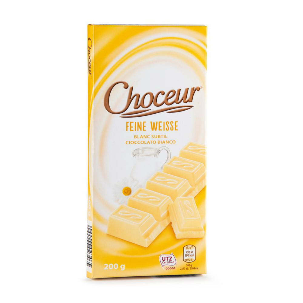 ROKSH Tafelschokolade CHOCEUR Feine Weisse 200g