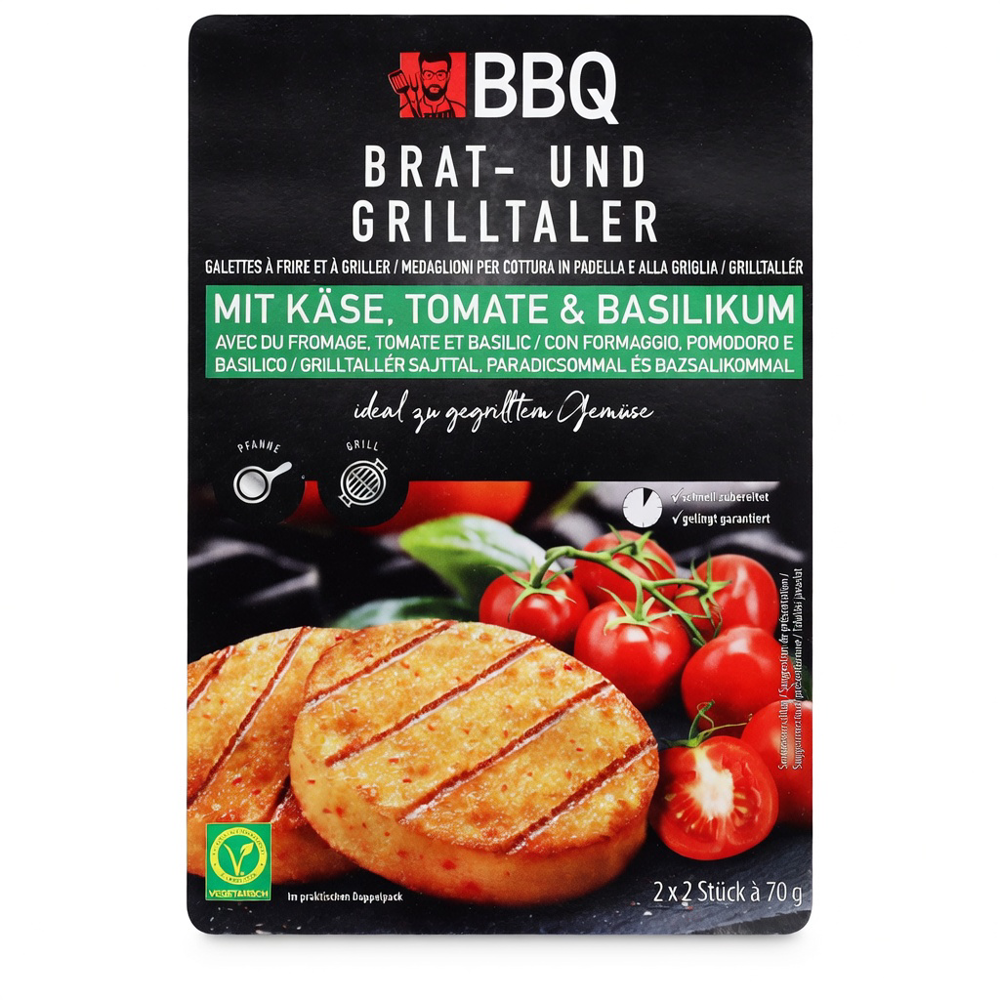 Grillkaese Tomate Basilikum