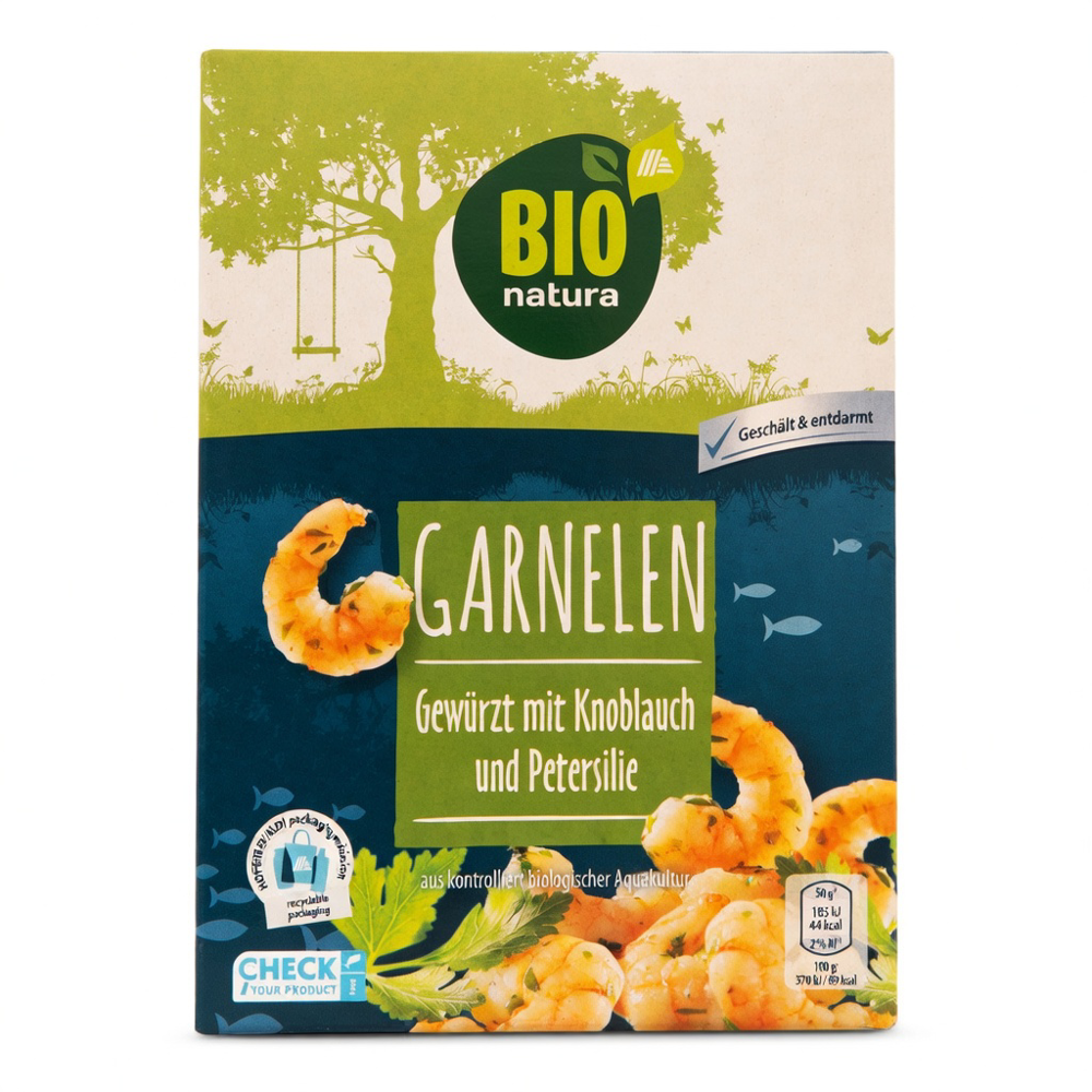 BIO NATURA Garnelen Knoblauch Petersilie