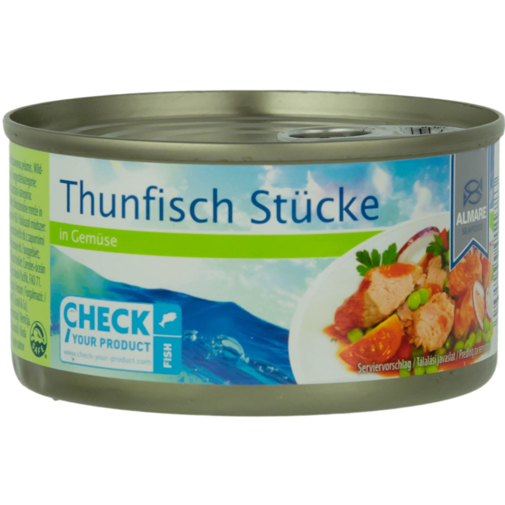 ROKSH Fleisch- &amp; Fischkonserven ALMARE SEAFOOD Thunfisch Stücke in