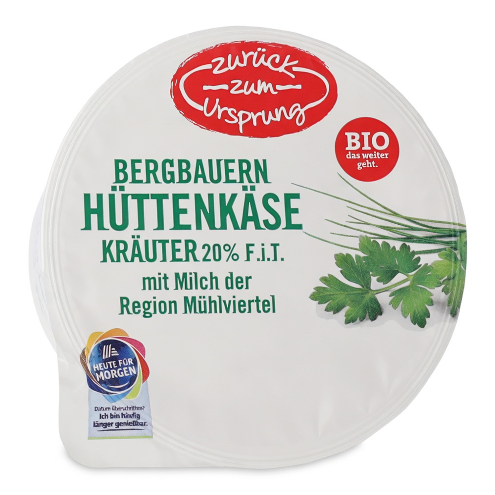 ZURÜCK ZUM URSPRUNG Cottagecheese Kraeuter Bio