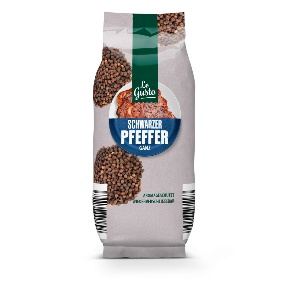 LE GUSTO Pfeffer Schwarz Ganz