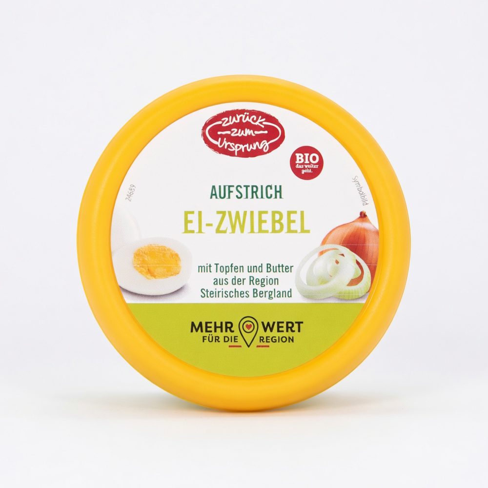 ZURÜCK ZUM URSPRUNG Aufstrich Ei Zwiebel Bio
