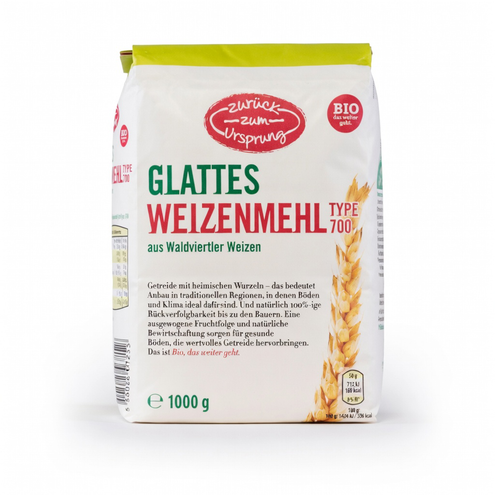 ZURÜCK ZUM URSPRUNG Weizenmehl Type 700 Bio