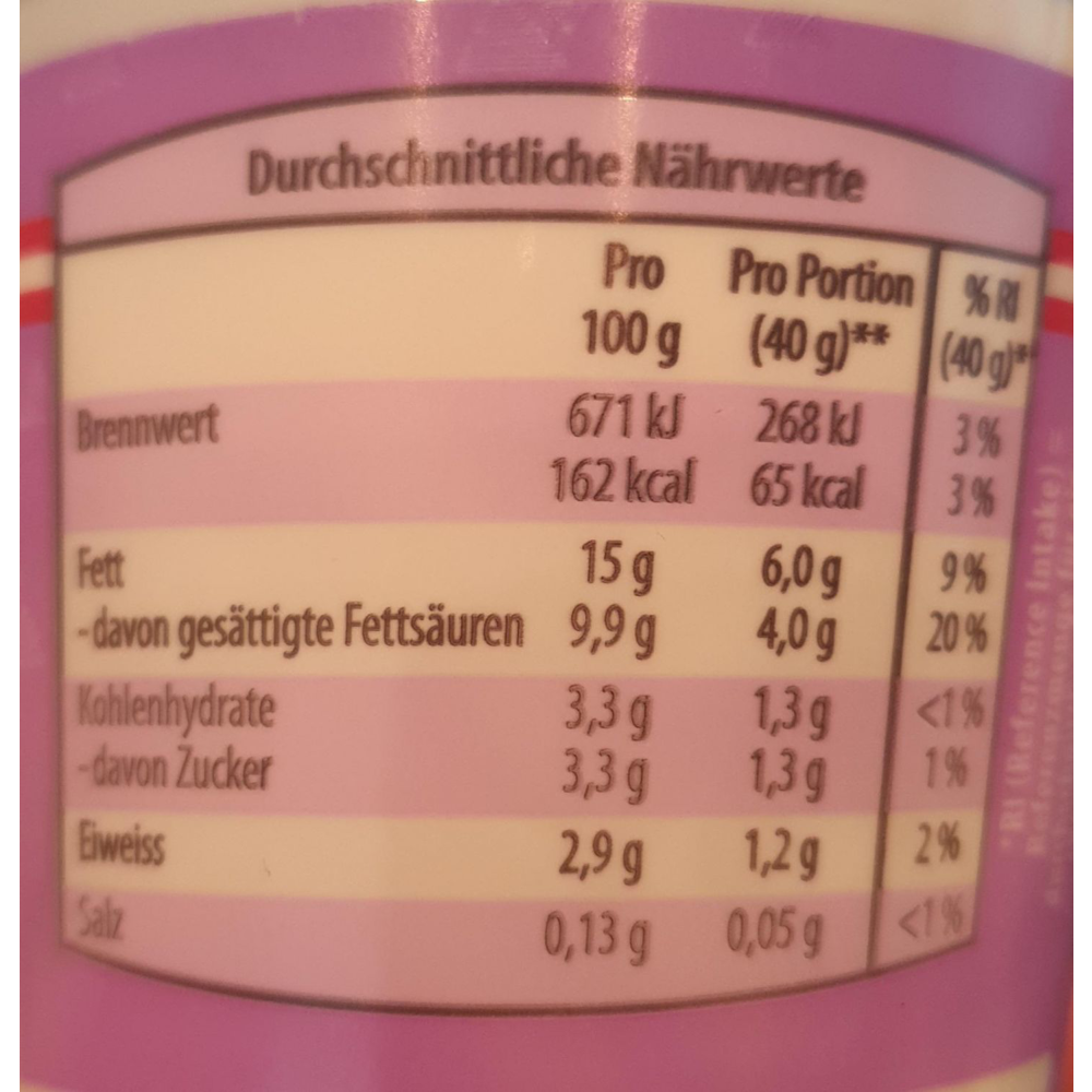 ROKSH Joghurt &amp; Topfen MILFINA Sauerrahm laktosefrei 15% fett 250g
