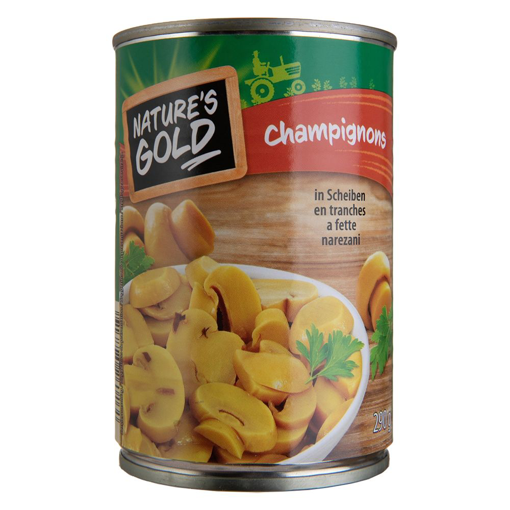 ROKSH Gemüsekonserven NATURE&amp;#39;S GOLD Champignons in Scheiben 290g