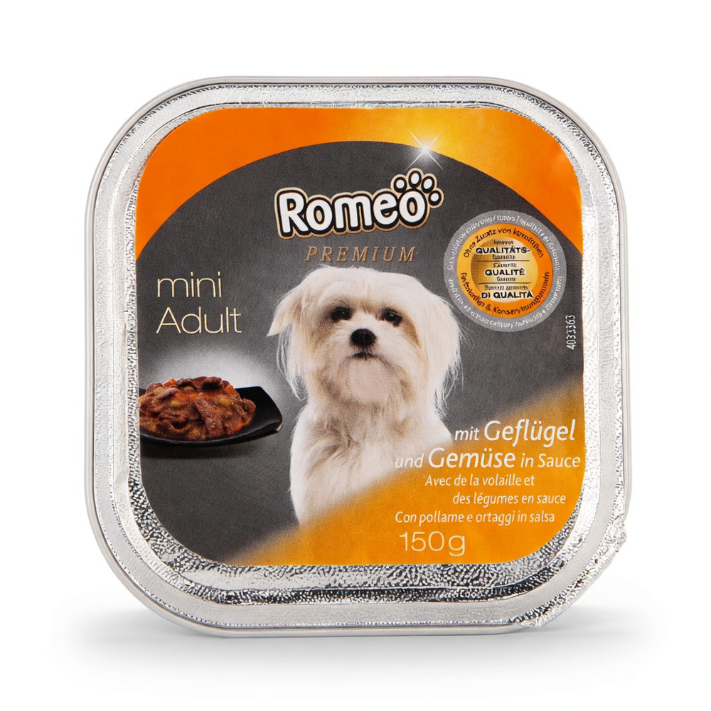 ROMEO Hundefutternass Gefluegel Gemuese
