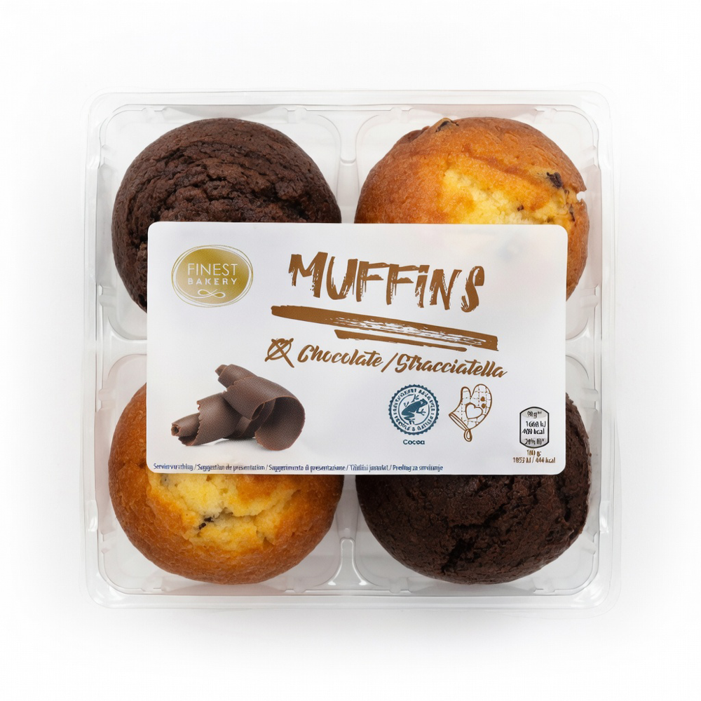 FINEST BAKERY Muffin Stracciatella Schoko