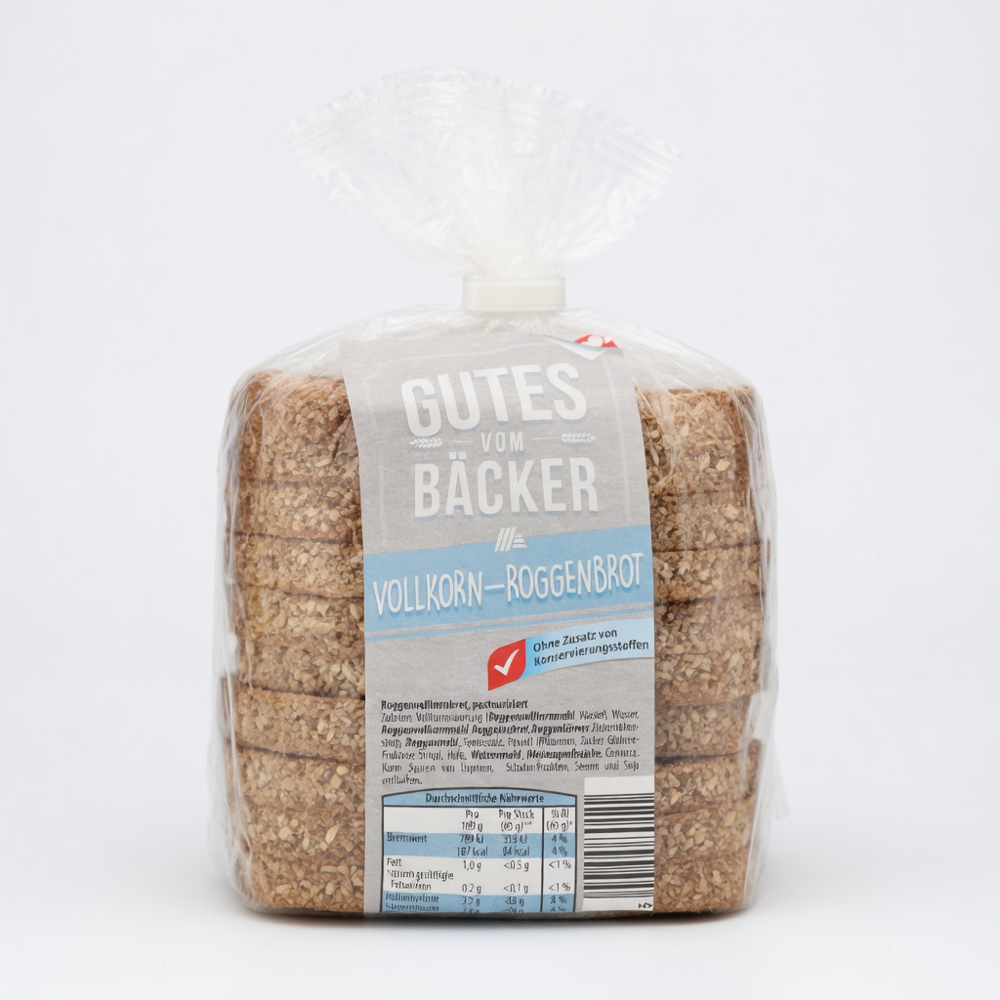 GUTES VOM BÄCKER Roggenvollkornbrot Geschnitten