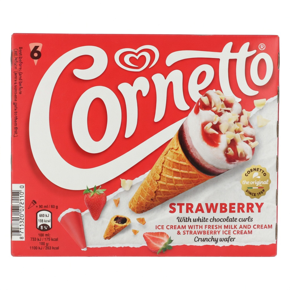 Cornetto Eisamstiel Erdbeer