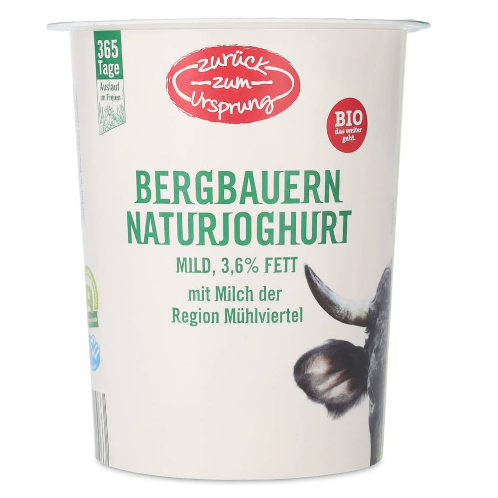 ZURÜCK ZUM URSPRUNG Joghurt Natur Bio