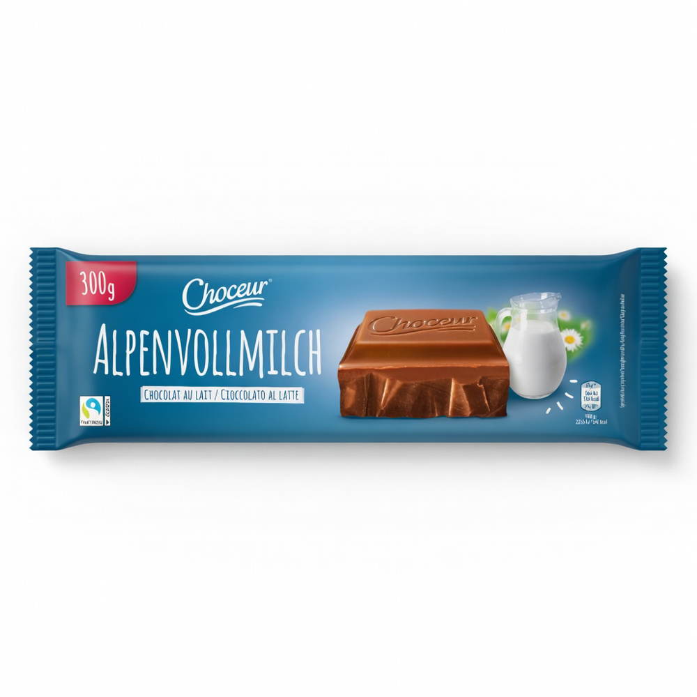 Choceur Tafelschokolade Alpenvollmilch
