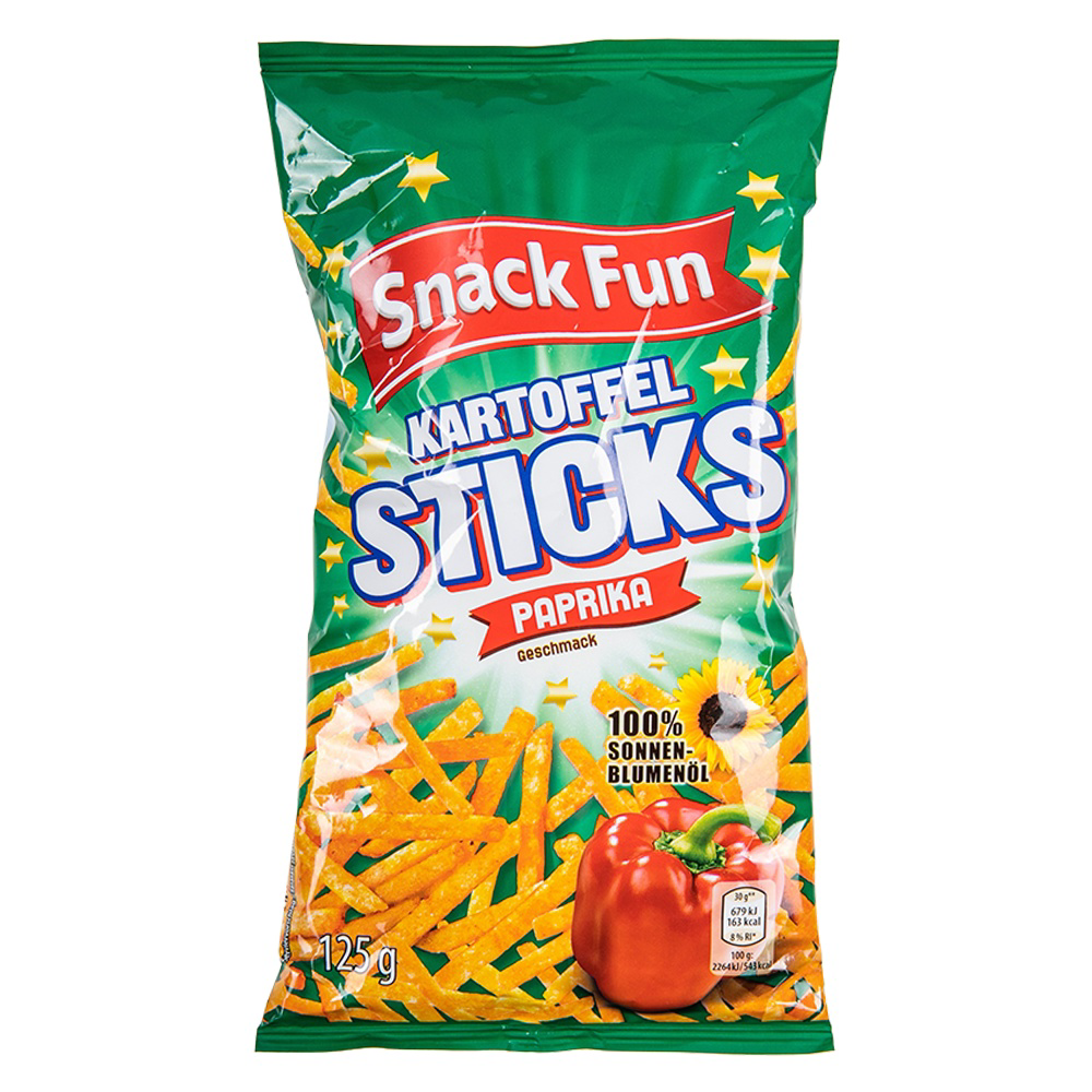 Roksh Salzgeb Ck Kr Cker Snack Fun Kartoffelsticks Paprika G