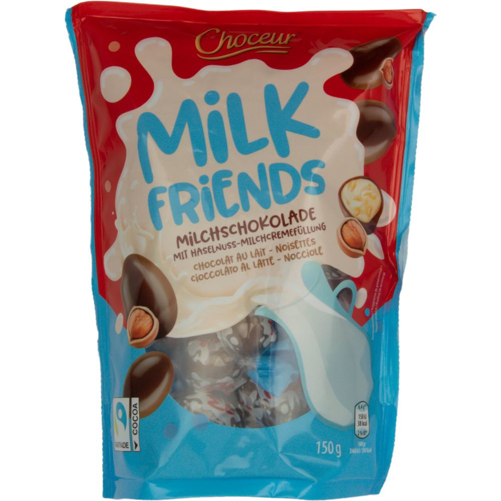 ROKSH Pralinen CHOCEUR Milk Friends Milchschokolade 150g