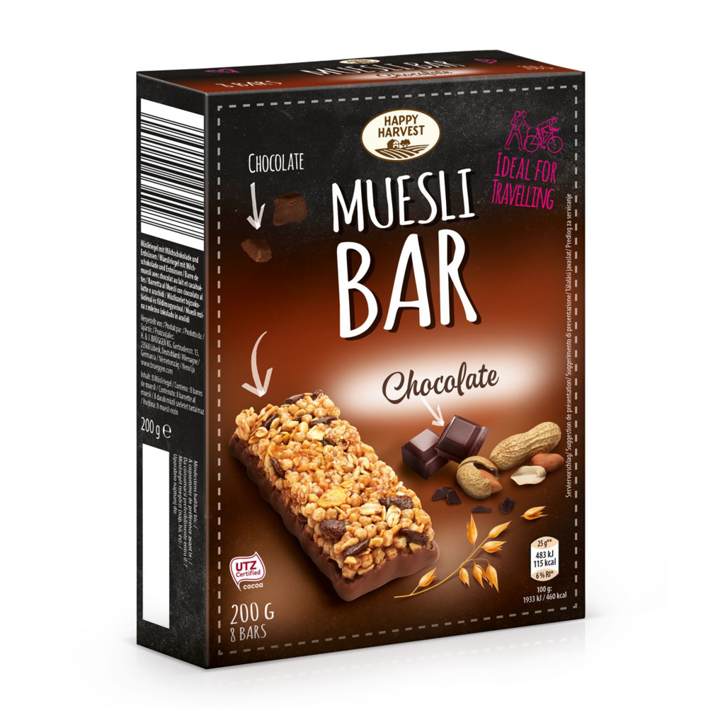 ROKSH Müsli & Cerealien HAPPY HARVEST Müsli Bar Chocolate 200g