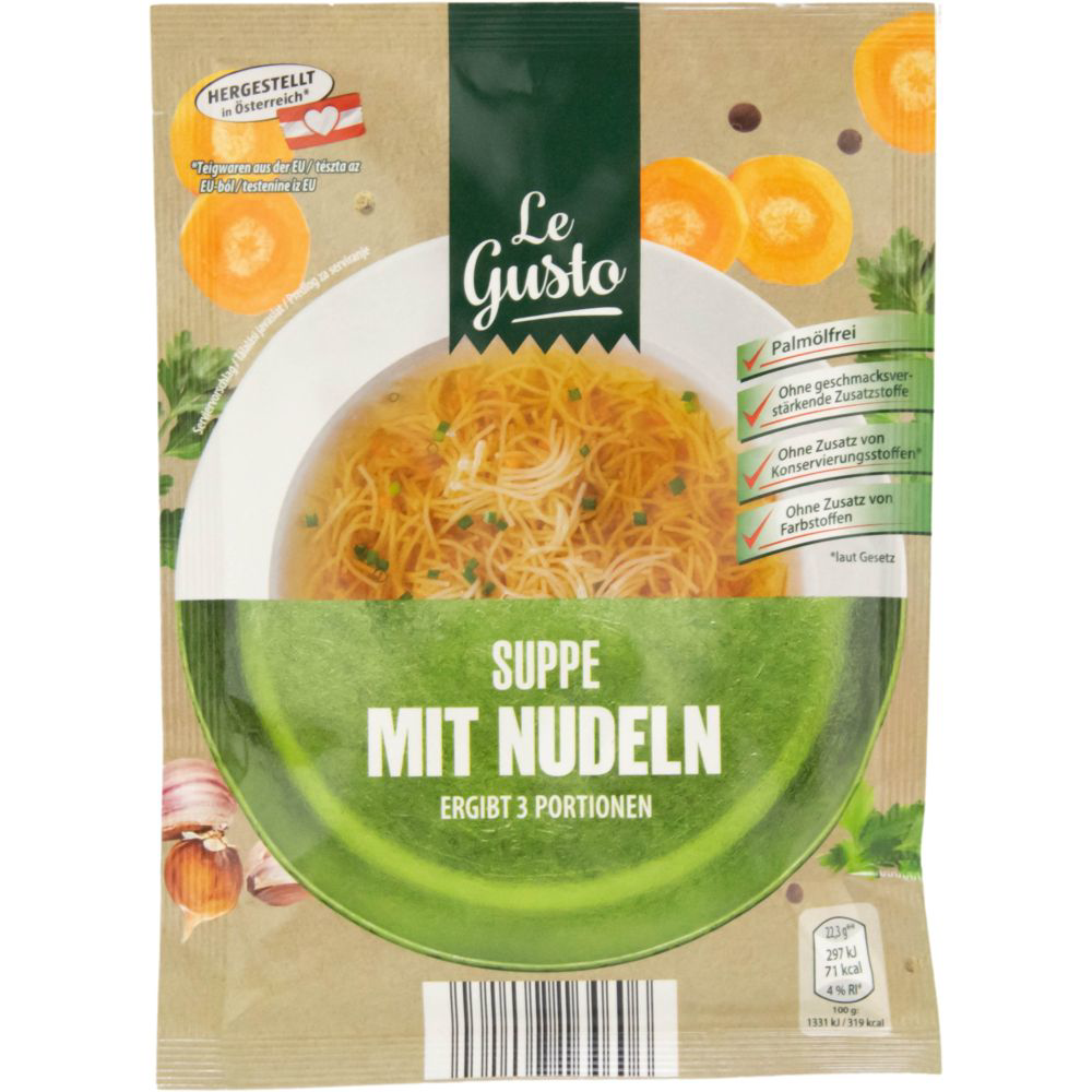 Roksh Fertiggerichte Suppen Le Gusto Suppe Mit Nudeln G