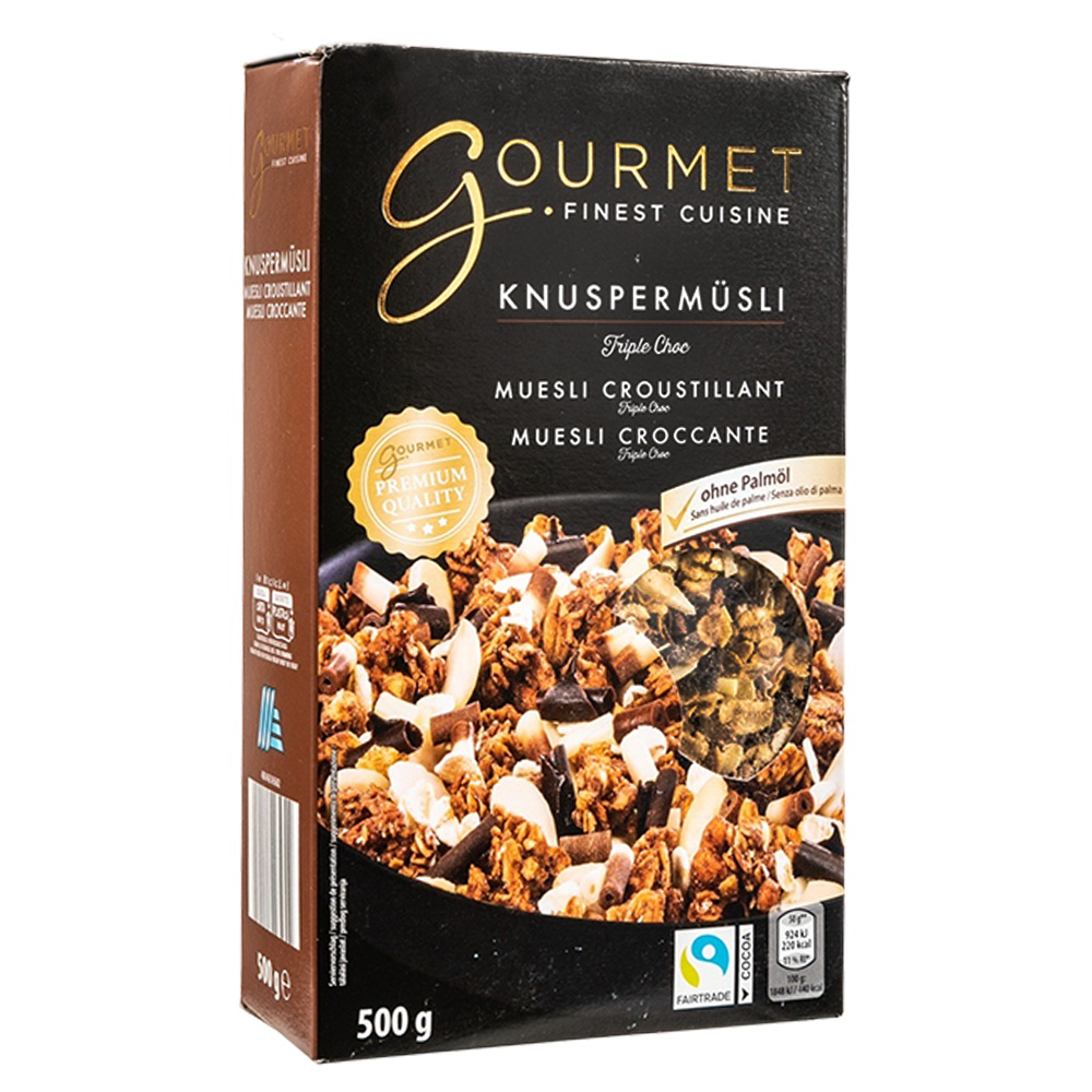 ROKSH Müsli &amp; Cerealien GOURMET Knuspermüsli Triple Choc 500g