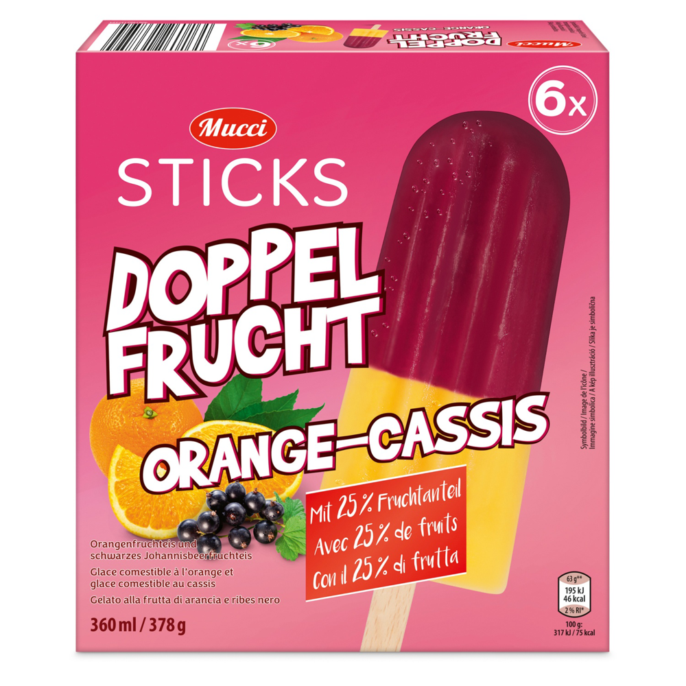 Austria product data sample: MUCCI Doppelfrucht, Orange-Cassis 6x60ml