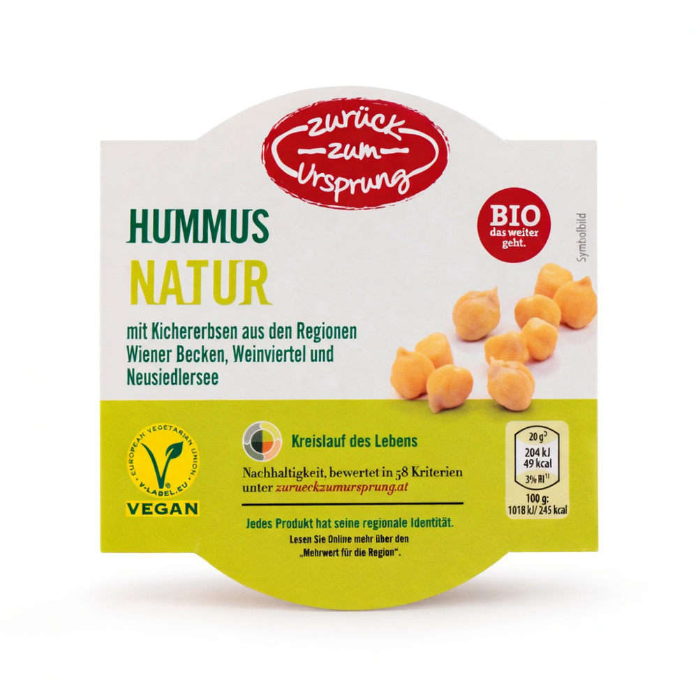 ZURÜCK ZUM URSPRUNG Hummus Natur Bio