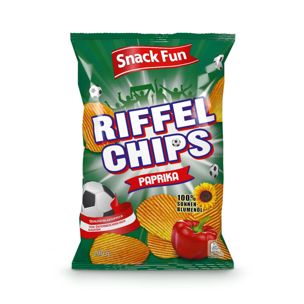 ROKSH Chips SNACK FUN Riffel Chips Paprika 200g