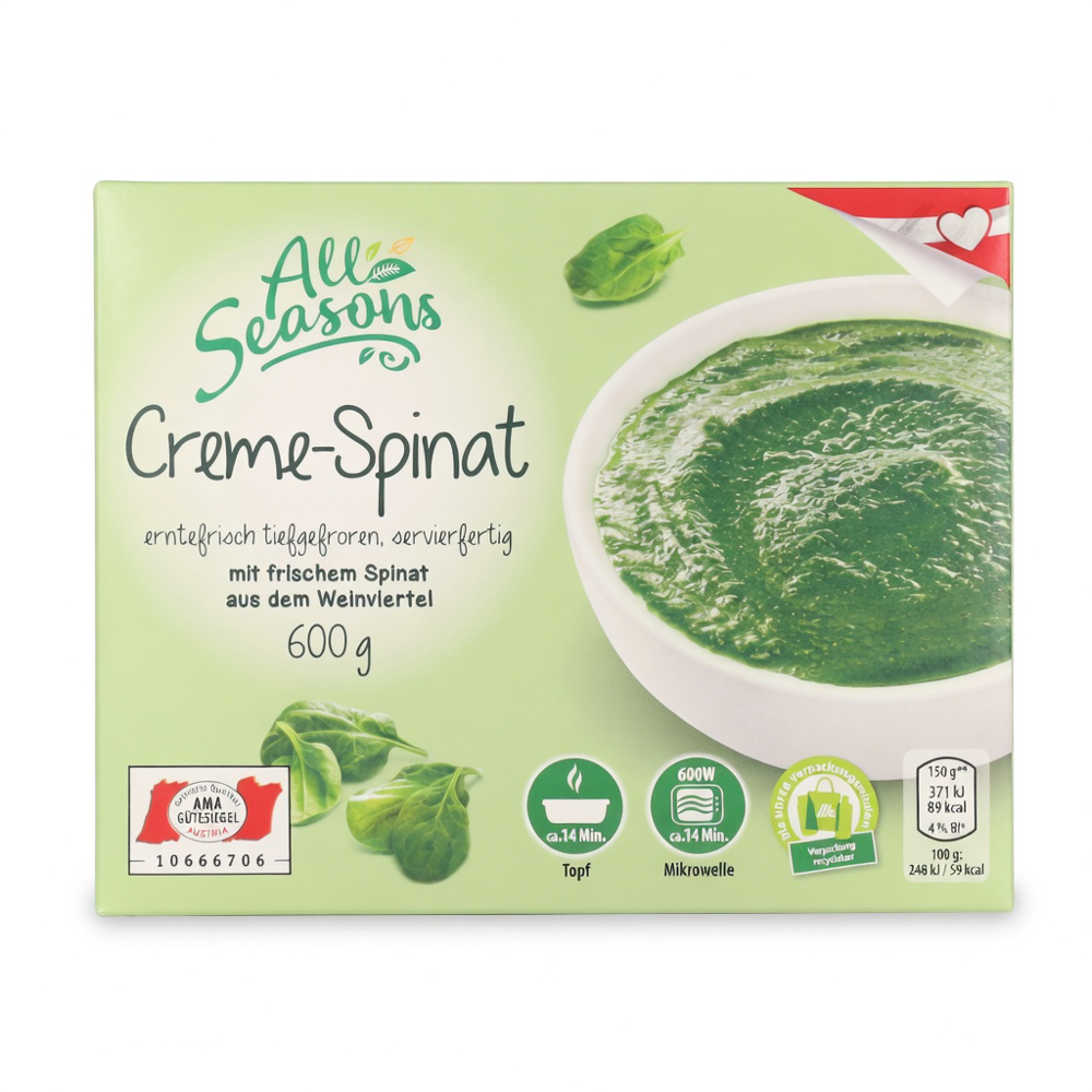 ALL SEASONS Cremespinat