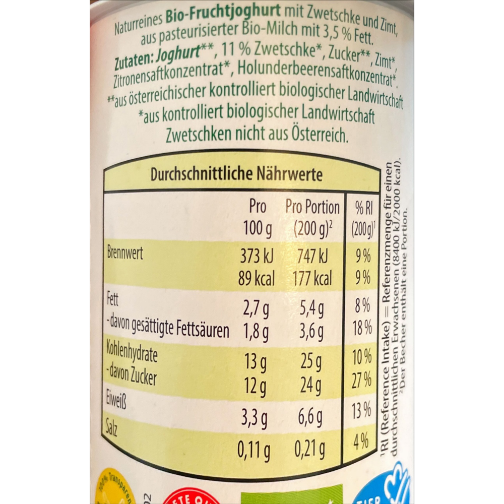 ROKSH Fruchtjoghurt ZURÜCK ZUM URSPRUNG Bergbauern Joghurt,