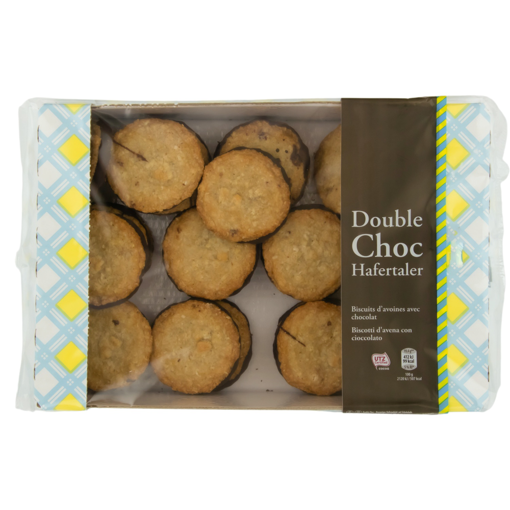 ROKSH Kekse Double Choc Hafertaler 525g HOFER
