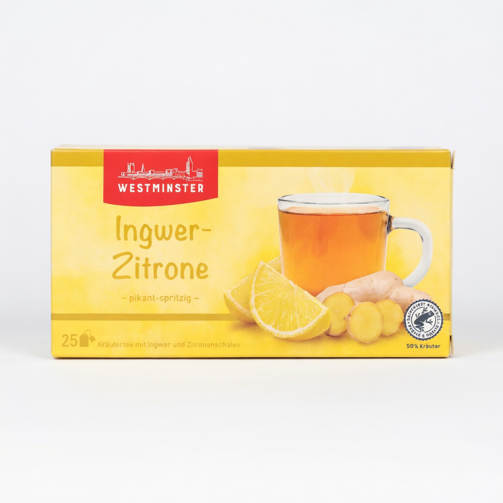 Kraeutertee Ingwer Zitrone