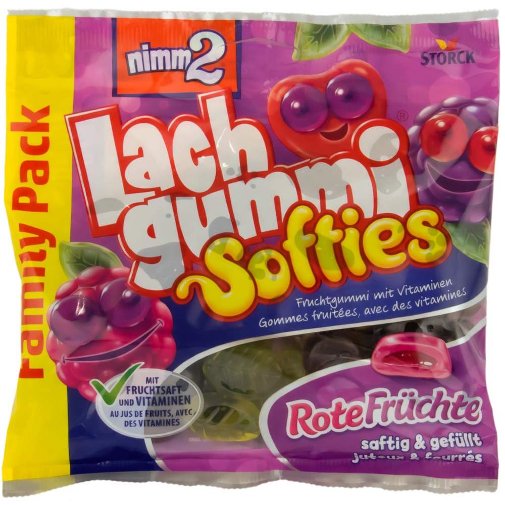 NIMM 2 Lachgummi Softies Rote Fruechte