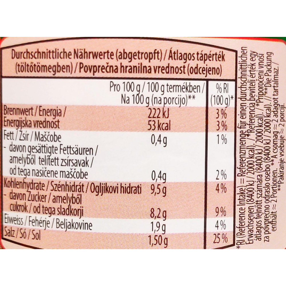 ROKSH Sauerkonserven NATURE'S GOLD Cornichons mit Chili 350g