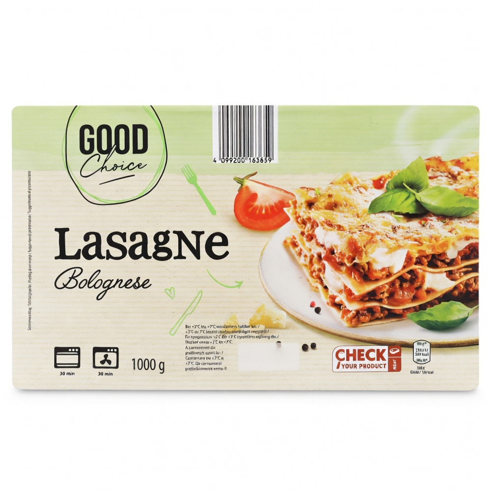 GOOD CHOICE Lasagne Bolognese