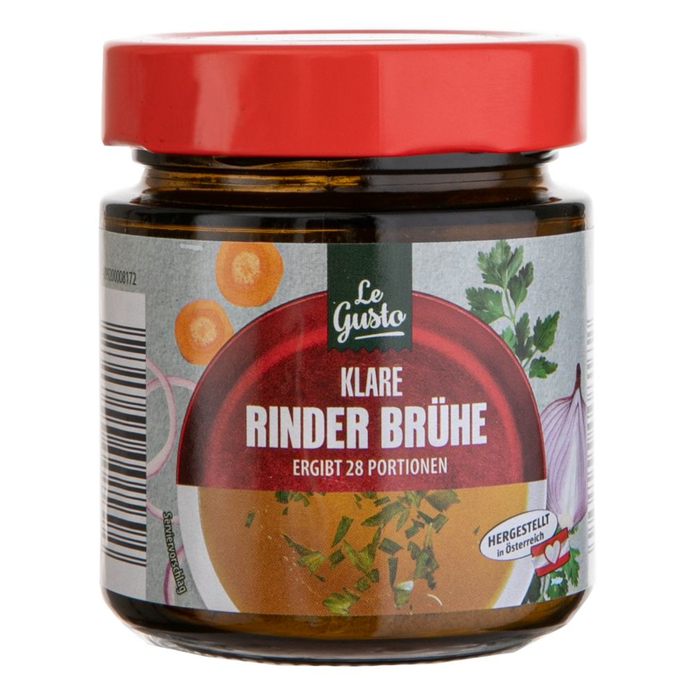 ROKSH Fertiggerichte &amp; Suppen LE GUSTO Klare Rinderbrühe 140g