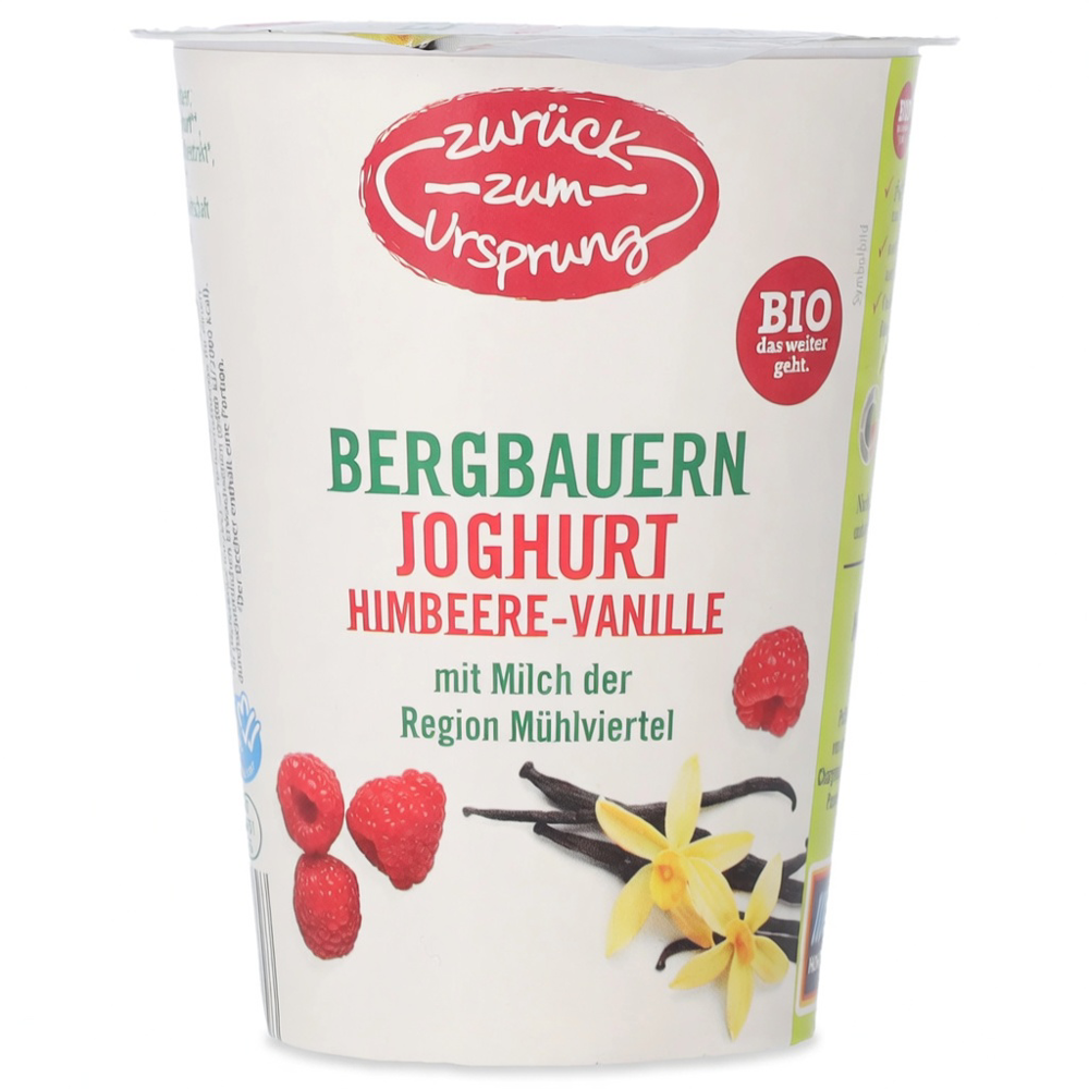 ZURÜCK ZUM URSPRUNG Joghurt Himbeer Vanille Bio