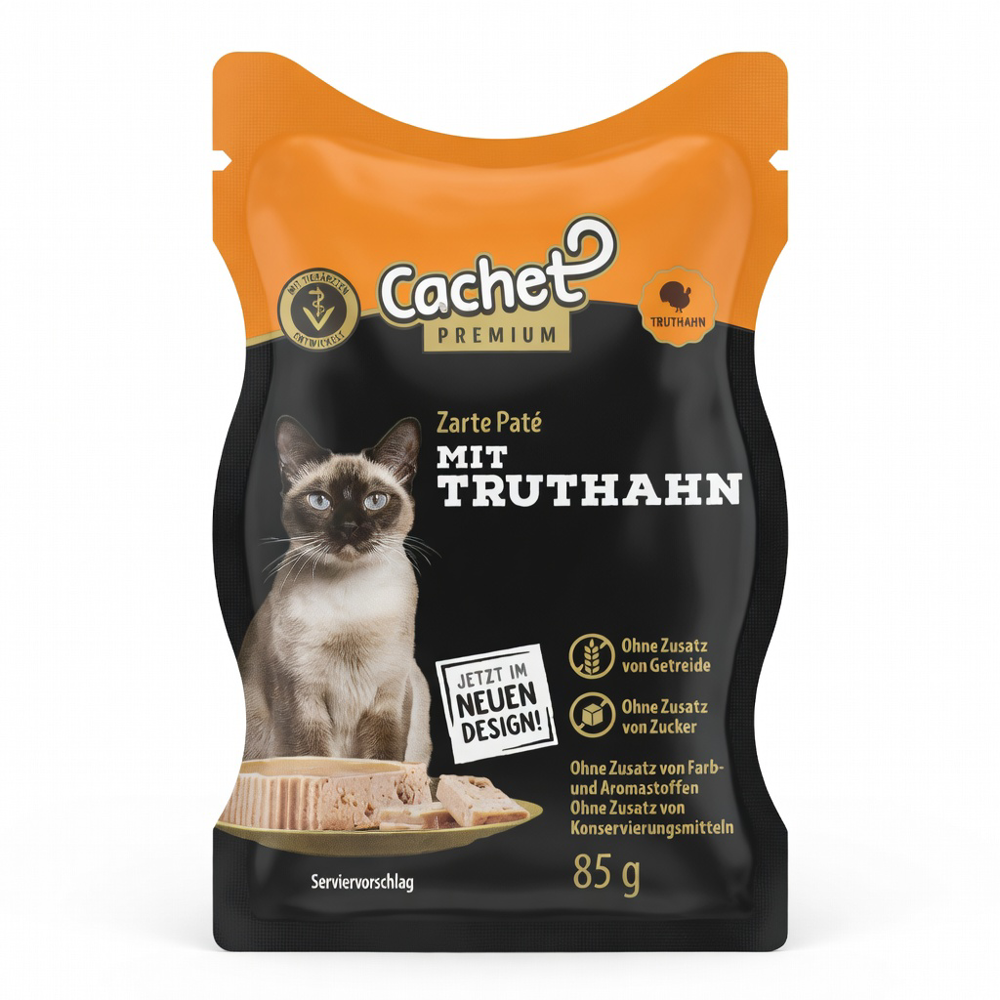 CACHET PREMIUM Katzenfutternass Truthahn