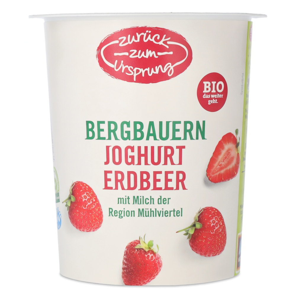 ZURÜCK ZUM URSPRUNG Joghurt Erdbeer Bio