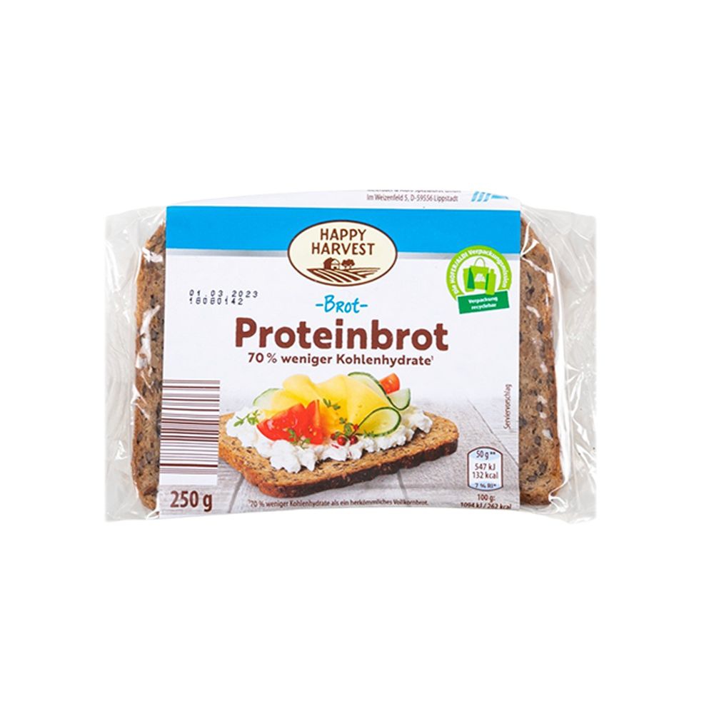 ROKSH Brot &amp; Gebäck HAPPY HARVEST Proteinbrot 250g